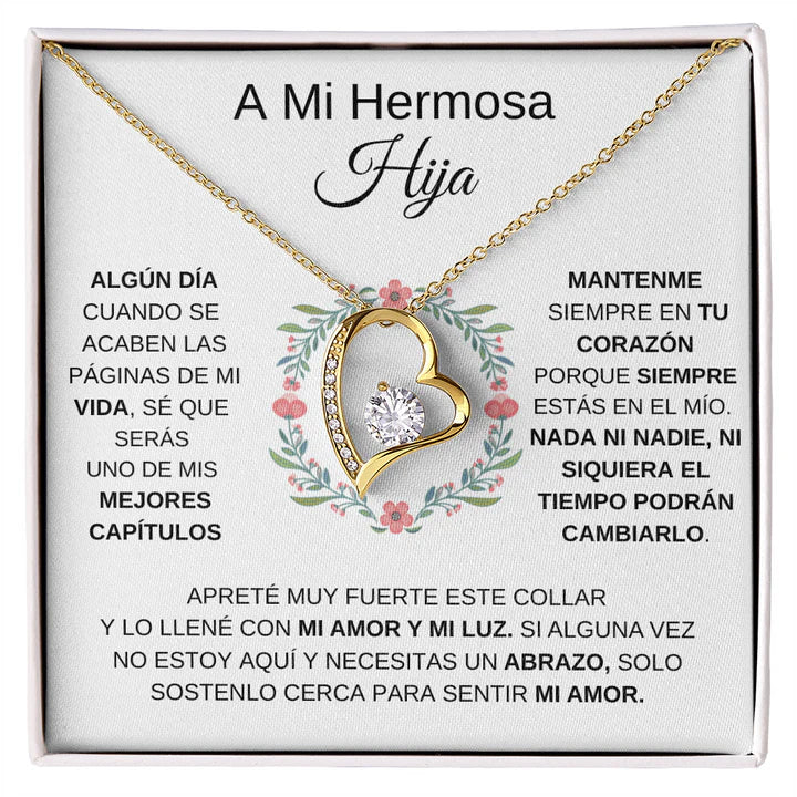 A Mi Hermosa Hija - Collar De Amor Eterno